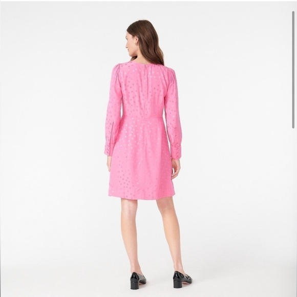 J. Crew Pink Shift Dress Jacquard Floral size 6 - Picture 5 of 11